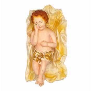 Candela a forma di gesù bambino gigante 16x30 h13