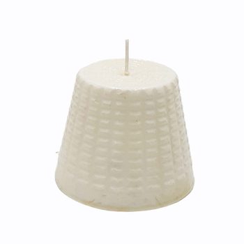Candela a forma di ricottina h9.5 Ø8 cm