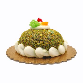 Candela a forma di zuccotto al pistacchio Ø17