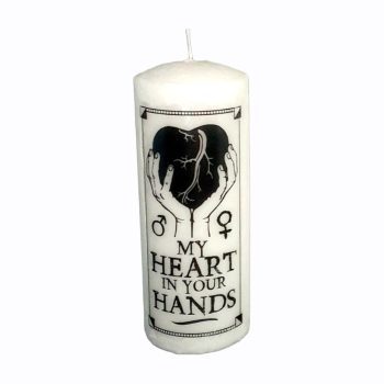 Candela a forma di pillar heart 20x80