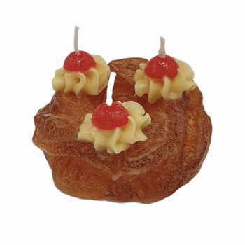 Candela a forma di zeppola diam.6